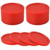 Coopay 12 Pieces Home Air Hockey Pucks 2.5 Inch Heavy Replacement Pucks for Game Tables Equipment Accessories, 12 Grams (Red) view 2