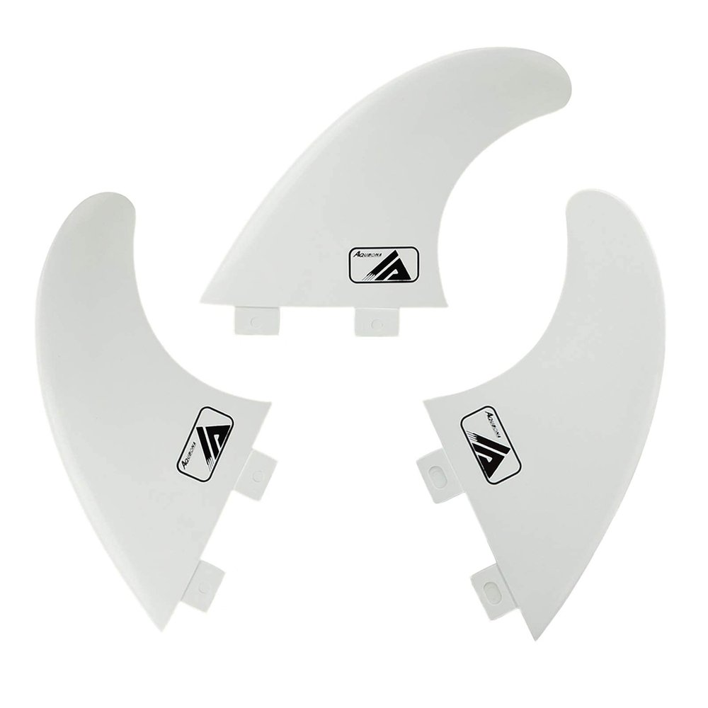 AQUBONA Single Tab & Dual Tab Surf/SUP Fin for Longboard, Surfboard & Paddleboard, Thruster Reinforced Dual Tab Surf Fins