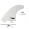 AQUBONA Single Tab & Dual Tab Surf/SUP Fin for Longboard, Surfboard & Paddleboard, Thruster Reinforced Dual Tab Surf Fins view 2