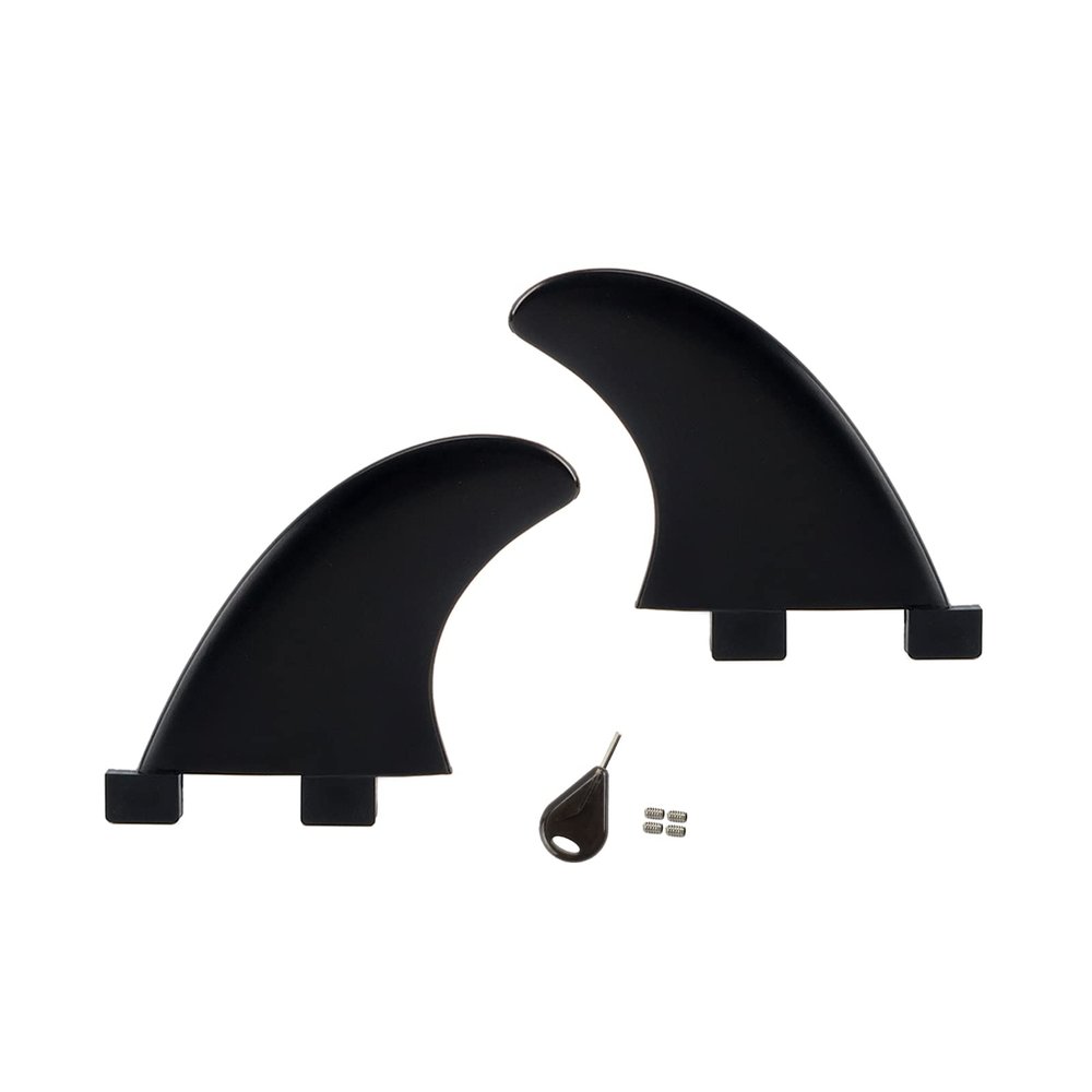 AQUBONA Single Tab & Dual Tab Surf/SUP Fin for Longboard, Surfboard & Paddleboard, Reinforced Dual Tab Surf Fins