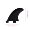 AQUBONA Single Tab & Dual Tab Surf/SUP Fin for Longboard, Surfboard & Paddleboard, Reinforced Dual Tab Surf Fins view 2