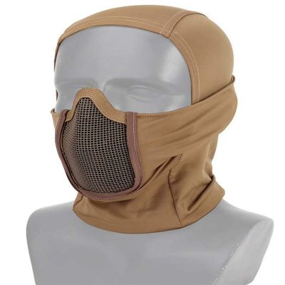 Simways Balaclava Mesh Mask with Full Face Cover Anti-dust Windproof for Paintball Airsoft (Tan)
