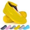 ydfagak Shoe Covers Waterproof Reusable Foldable Not-Slip Rain Shoe Covers with Zipper,Shoe Protectors Overshoes Rain Galoshes for Kids Men and Wome (Yellow, S (Kids 3-5 Year)) view 1