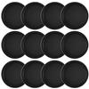 Coopay 12 Pieces Home Air Hockey Pucks 2.5 Inch Heavy Replacement Pucks for Game Tables Equipment Accessories, 12 Grams (Black) view 1