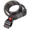 Emoly Bike Lock Cable, High Security 5 Digit Resettable Combination Coiling Bike Cable Lock,Bicycle Cable Lock for Bicycle,Mountain Bike, Scooter Outdoors, 4 Feet x 1.2M, Black view 1