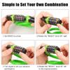 Emoly Bike Lock Cable, High Security 5 Digit Resettable Combination Coiling Bike Cable Lock,Bicycle Cable Lock for Bicycle,Mountain Bike, Scooter Outdoors, 4 Feet x 1.2M, Green view 4