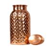 HarLen Hammered Ayurvedic Pure Copper Water Bottle for Sport Fitness Yoga (34 Oz) (Pack of 1) view 1