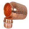 HarLen Hammered Ayurvedic Pure Copper Water Bottle for Sport Fitness Yoga (34 Oz) (Pack of 1) view 2