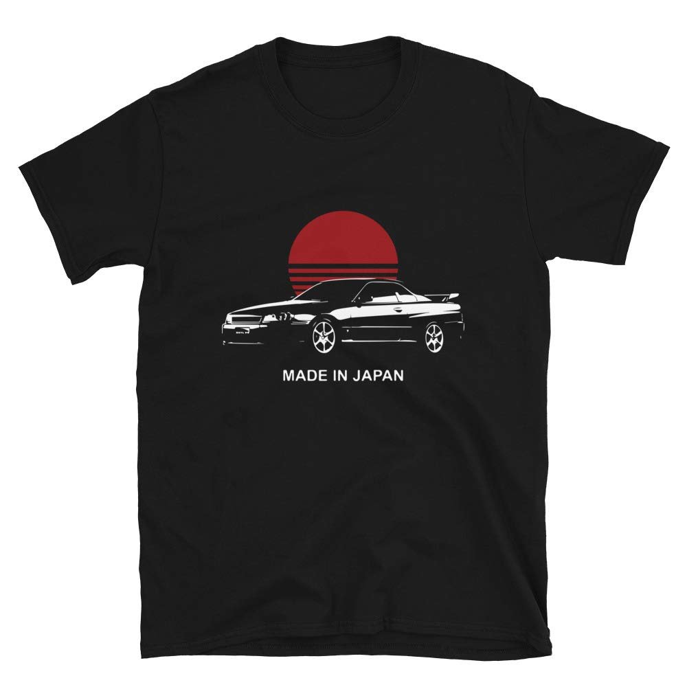1998 Skyline GT-R R33 Made in Japan Short-Sleeve Unisex T-Shirt Black