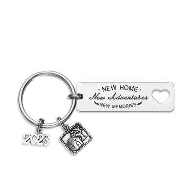 2023 Housewarming Gifts New Home New Adventure New Memories Couples Keychain New Home Gift Ideas Husband Wife (new adventure 2)