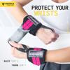 FIGHTECH Wrist Wraps for WeightLifting | 18 inch Professional Grade Lifting Wrist Wraps | Best for Powerlifting Competition, Strength Training, Bodybuilding (Pink, 18 Inch) view 3