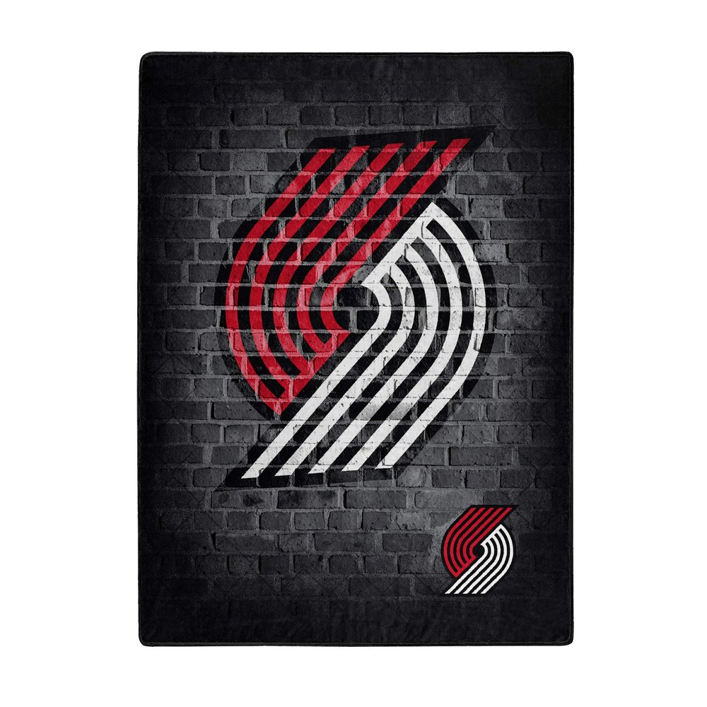 Northwest NBA Portland Trailblazers Raschel Throw Blanket, 60" x 80", Street