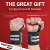 FIGHTECH Wrist Wraps for WeightLifting | 18 inch Professional Grade Lifting Wrist Wraps | Best for Powerlifting Competition, Strength Training, Bodybuilding (Black, 18 Inch) view 2
