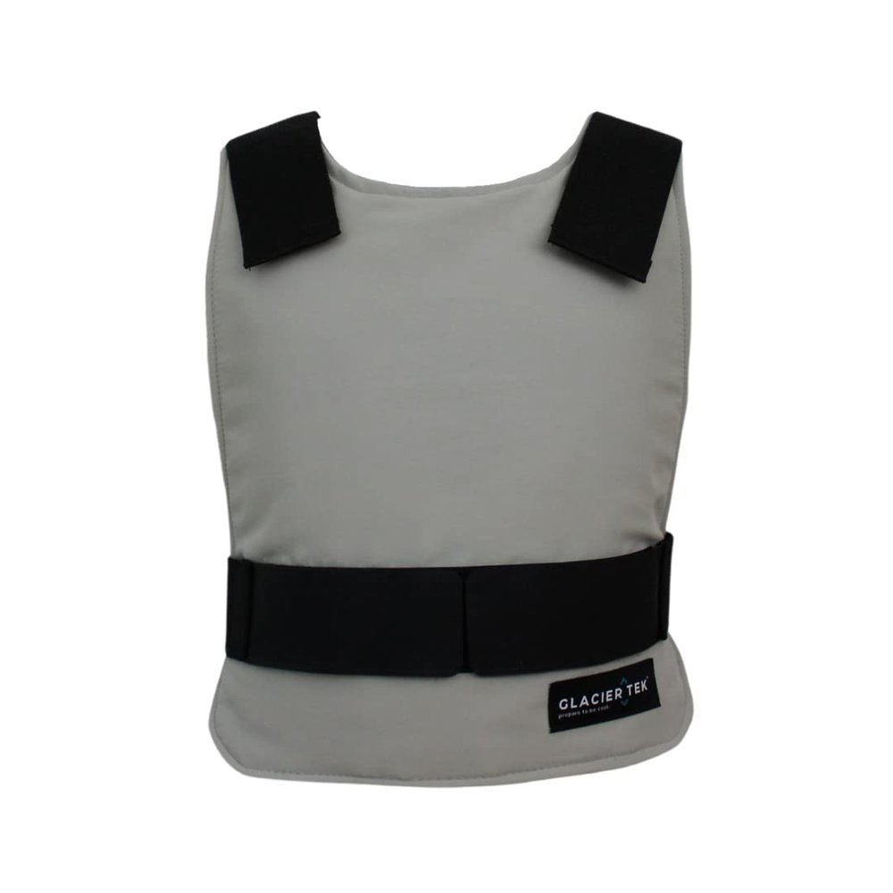 Glacier Tek Children's Cool Vest Personal Cooling, 59 Degrees for 2.5 Hours, Includes Cool Packs, Recharge in 30 Minutes, Gray