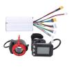 Alomejor 5.5inch LED Display Controller Electronic Brake Controller Carbon Fiber Aluminum Alloy Three Piece for E Bike(Controller + Throttle + Brake) view 1