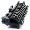 TRIROCK See-Through Throw Lever Riser Mount Picatinny Riser Mount with 13 Slots Double Rails Quick Release Detachable fits Scope Optics view 2