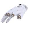 Sevenfly Women Heart Cutout Punk Half Finger Pu Leather Performance Gloves(White) view 4