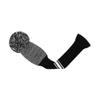 Scott Edward Knit Golf Club Cover Set of 3 Black and White Dot Fish Scale Pattern Protect Driver Wood(460cc) Fairway Wood and Hybrid/UT with Rotating Club Number Tags view 4