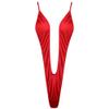 Aislor Women's One Piece Sling Shot Bikini G-String Thong Monokini Swimsuit Underwear Teddy Red One Size view 1