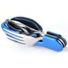 AKOAK 1 Pack Outdoor Camping Multi-purpose Dinning Knife, Stainless Steel Detachable Dinning Spoon, Camping Combination Tableware, Including Camping Fork, Knife, Spoon and Bottle Opener view 1