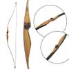 54" Archery Recurve Bow and Arrows Set 10-35lbs Handmade Traditional Longbow Hunting Horse Bow with 3pcs Wooden Arrow and Bow Quiver for Outdoor Target Practice Right Handed (10lbs) view 4