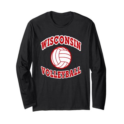 Wisconsin Volleyball Classic Style Long Sleeve T-Shirt
