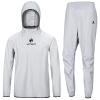 HOTSUIT Sauna Suit for Men Sweat Sauna Jacket Pant Gym Workout Sweat Suits, Light Gray, XL view 1