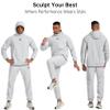 HOTSUIT Sauna Suit for Men Sweat Sauna Jacket Pant Gym Workout Sweat Suits, Light Gray, XL view 2