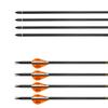 Obert 12Pcs Carbon Arrows 32Inch Spine 300 Archery Recurve Bow Compound Bow Hunting Target Practice Orange view 2