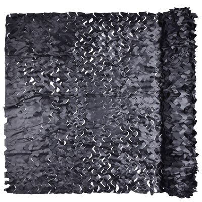 iunio Camo Netting Camouflage Netting, Camo Net Bulk Roll Camouflage Mesh Nets for Hunting Blind Deer Stand Military Party Decorations Sunshade Shooting (Black, 4.9ft*65.6ft/1.5m*20m)
