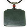 2.4" China Certified Nature Hetian Nephrite Jade Fortune Double Fish and Lotus Hand Carved Necklace Pendant 3415 view 4