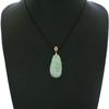 1.4" China Certified Grade A Nature Hisui Jadeite Jade Luck Ruyi Hand Carved Neckalce Pendants (S925) 8705 view 1