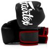 Fairtex BGV14 Muay Thai Boxing Microfibre Gloves for Men, Women, Kids | MMA Gloves, Kickboxing, Gym, Workout | Premium Quality, Light Weight & Shock Absorbent Boxing Gloves- (Black w/red trim/8oz) view 1