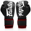 Fairtex BGV14 Muay Thai Boxing Microfibre Gloves for Men, Women, Kids | MMA Gloves, Kickboxing, Gym, Workout | Premium Quality, Light Weight & Shock Absorbent Boxing Gloves- (Black w/red trim/8oz) view 3