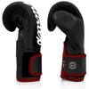 Fairtex BGV14 Muay Thai Boxing Microfibre Gloves for Men, Women, Kids | MMA Gloves, Kickboxing, Gym, Workout | Premium Quality, Light Weight & Shock Absorbent Boxing Gloves- (Black w/red trim/8oz) view 4