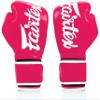 Fairtex BGV14 Muay Thai Boxing Microfibre Gloves for Men, Women, Kids | MMA Gloves, Kickboxing, Gym, Workout | Premium Quality, Light Weight & Shock Absorbent Boxing Gloves- (Pink/White/8oz) view 3