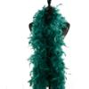 Flydreamfeathers 40 Gram 72" Long, Turkey Chandelle Feather Boa, Dancing Wedding Crafting Party Dress Up, Halloween Costume Decoration (Teal Color) view 3