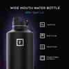 IRON FLASK Camping & Hiking Hydration Flask with Spout, Wide Mouth Insulated Stainless Steel Sports Water Bottle - 64 oz Dark Night view 2