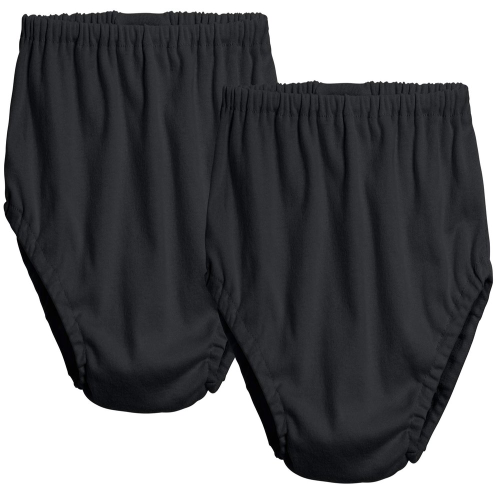 City Threads Baby Girls Boys Diaper Covers Bloomers Cotton Soft Comfortable Durable Made in USA 2-Pack, Black & Black, 2T