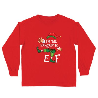 lepni.me Kids T Shirt Funny Christmas Sarcastic Elf Hilariuos Holiday Outfit (14-15 Years Red Multi Color)