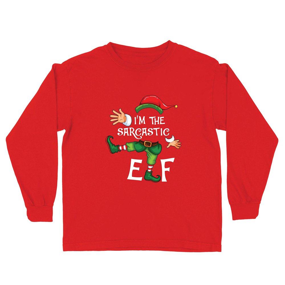 lepni.me Kids T Shirt Funny Christmas Sarcastic Elf Hilariuos Holiday Outfit (14-15 Years Red Multi Color)