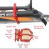 Bagdent Cross Country Skis and Poles Holder  1 Pair, Universal Nordic Ski Pole Carrier (Black) view 4