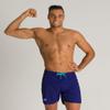 ARENA Men's Icons Boxer Swim Trunks Quick Dry Beach Shorts with Pockets, Navy-White, M view 2