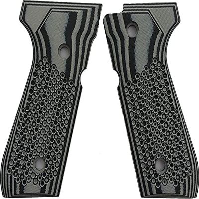 LOK Grips Beretta 92 Bogies Grips G10 Gray Black