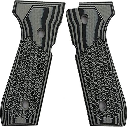 LOK Grips Beretta 92 Bogies Grips G10 Gray Black