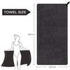 SUNLAND Microfiber Gym Bath Towel Ultra Soft Travel Camping Towel Super Absorbent Swimming Sport Towels with Carry Bag for Adults and Children 24inchX48inch Black 2 Pack view 2