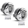 2Pcs Durable Flush Boat Hatch Stainless Steel Flush Pull Latch Lift Ring Handle Marine Locker view 1