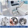 2Pcs Durable Flush Boat Hatch Stainless Steel Flush Pull Latch Lift Ring Handle Marine Locker view 3