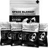 EVERLIT Survival Emergency Mylar Thermal Blankets -Space Blanket Survival kit Camping Blanket Perfect for First Aid Kit Outdoors, Hiking, Survival,Bug Out Bag,Marathons (Silver, 4 Pack) view 1