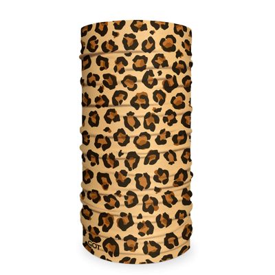 GOT Sports Tube Bandana - Neck Gaiter for Women & Men, Face Mask, Neck Wrap, Head Scarf, Curly Hair Sleep Protection - Breathable, Lightweight Microfiber (Leopard)